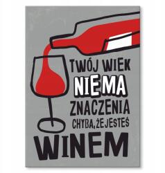SteelPoster Fém poszter Az Ön életkora Tábla Tepsi 30 x 42 cm +ajándék (plakat dekoracyjny, metalowa tablica, szyld)