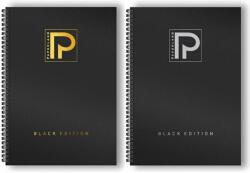 Paperland Caiet A4 cu spira, 96 file, hartie 70 g/mp, Paperland Premium Black Edition (24800051)