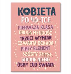 SteelPoster Fém poszter nő 40-es Tábla 30 x 42 cm +ajándék (plakat dekoracyjny, metalowa tablica, szyld)