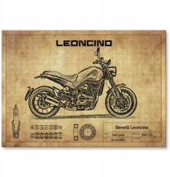 SteelPoster Fém poszter Benelli Leoncino Tábla Tepsi 22 x 31 cm +ajándék (plakat dekoracyjny, metalowa tablica, szyld)