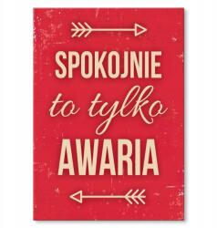 SteelPoster Fém poszter Csak meghibásodás Tábla Tepsi 22 x 31 cm +ajándék (plakat dekoracyjny, metalowa tablica, szyld)