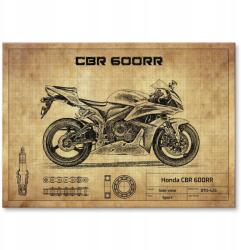 SteelPoster Fém poszter Honda Cbr 600RR PC40 Tábla lemez 22 x 31 cm +ajándék (plakat dekoracyjny, metalowa tablica, szyld)