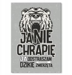 SteelPoster Fém poszter Elriasztom az állatokat Tábla Tepsi 22 x 31 cm +ajándék (plakat dekoracyjny, metalowa tablica, szyld)