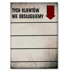 SteelPoster Fém poszter Nem szolgáljuk ki a Tábla lemezt 22 x 31 cm +ajándék (plakat dekoracyjny, metalowa tablica, szyld)