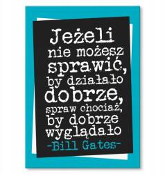 SteelPoster Bill Gates fém poszter Tábla Tepsi 22 x 31 cm +ajándék (plakat dekoracyjny, metalowa tablica, szyld)