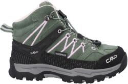 CMP Детски туристически обувки CMP Kid's Rigel Mid Trekking Shoes Waterproof Walking boots - Green Tea / Soft Pink - размер 35 (EU) (702-3066-2318)