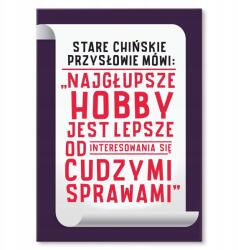 SteelPoster Fém poszter a leghülyébb hobbi Tábla Tepsi 22 x 31 cm +ajándék (plakat dekoracyjny, metalowa tablica, szyld)