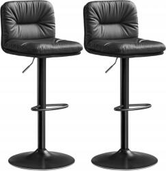 Songmics 2 Db-os Songmics Hoker Szett fekete 110 cm műbőr (LJB094B01)