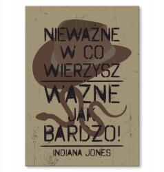 SteelPoster Fém poszter indiana jones Tábla 30 x 42 cm +ajándék (plakat dekoracyjny, metalowa tablica, szyld)