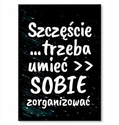 SteelPoster Fém poszter Boldogság Tábla 30 x 42 cm +ajándék (plakat dekoracyjny, metalowa tablica, szyld)
