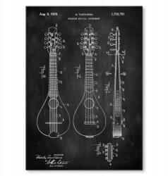 SteelPoster Fém poszter Stringed Instrument Slate Tábla Tepsi 42 x 59, 4 cm +ajándék (plakat dekoracyjny, metalowa tablica, szyld)