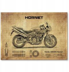 SteelPoster Fém poszter Honda CB600S Hornet Tábla lemez 42 x 59, 4 cm +ajándék (plakat dekoracyjny, metalowa tablica, szyld)