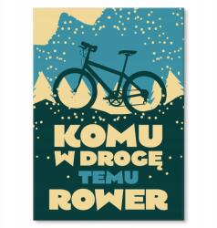 SteelPoster Fém poszter Kinek az útjába áll a kerékpár Tábla 30 x 42 cm +ajándék (plakat dekoracyjny, metalowa tablica, szyld)