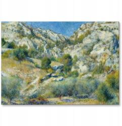 SteelPoster Fém poszter Rocky Crags Renoir Tábla 30 x 42 cm +ajándék (plakat dekoracyjny, metalowa tablica, szyld)