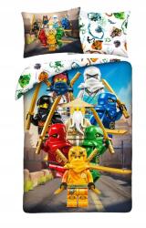 Halantex Pamut ágyneműhuzat 140x200 Lego Ninjago színes párnahuzat 70x90 Kids (LEG-1270BL/140)