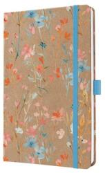 Sigel Naptár, A5, heti, 2027, kemény borító, SIGEL Jolie , Blue Floral Serenity (7J807) - molnarpapir