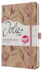 Sigel Naptár, A5, heti, 2027, kemény borító, SIGEL Jolie , Magnolia Dreams (7J813) - molnarpapir