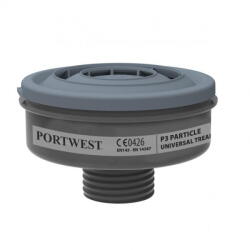Portwest P946 - P3 részecskeszűrő univerzális csatlakozással, 6 db/csomag (P946BKR)