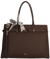 Charm London Barna nagyméretű shopper laptoptáska „Crystal (K01593-097-darkbrown-HU)