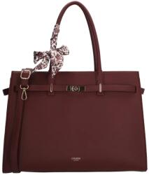Charm London Bordó nagyméretű shopper laptoptáska „Crystal (K01593-007-burgundy-HU)