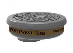 Portwest P902 - A2 gázszűrő bajonett csatlakozással, 6 db/csomag (P902BKR)