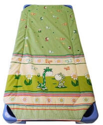  Töltött gumifüles ovis lepedő - 55x130cm II. osztályú apró szálhibás -vidám zsiráf mintával