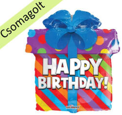 Kaleidoscope Szülinapi lufi 18" 45cm Happy Birthday, ajándékcsomag (LUFI492300)