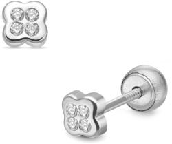 Lisa Jewelry for Kids szerencsét hozó virág gyerek fülbevaló gömbzárral (JTAG-0698-18) - lisajewelryforkids