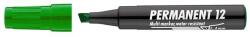 ICO Alkoholos marker, 1-4 mm, vágott, ICO ˝Permanent 12˝, zöld