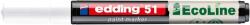 edding Lakkmarker, 1-2 mm, EDDING ˝51˝, fehér