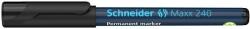 Schneider Alkoholos marker, 1-2 mm, kúpos, SCHNEIDER ˝Maxx 240˝, fekete