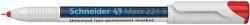 Schneider Alkoholmentes marker, OHP, 0, 4 mm, SCHNEIDER ˝Maxx 221 S˝, piros