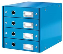 Leitz Irattároló, laminált karton, 4 fiókos, LEITZ ˝Click&Store˝, kék