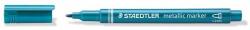 STAEDTLER Dekormarker, 1-2 mm, kúpos, STAEDTLER ˝8323˝, metálkék