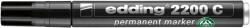 edding Alkoholos marker, 1-5 mm, vágott, EDDING ˝2200˝, fekete