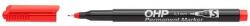 ICO Alkoholos marker, OHP, 0, 3 mm, S, ICO, piros