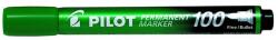 Pilot Alkoholos marker, 1 mm, kúpos, PILOT ˝Permanent Marker 100˝, zöld