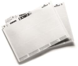 DURABLE Betétlap, 200x37 mm, DURABLE, fehér