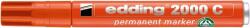edding Alkoholos marker, 1, 5-3 mm, kúpos, EDDING ˝2000˝, narancssárga