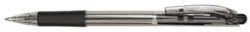 Pentel Golyóstoll, 0, 35 mm, nyomógombos, PENTEL ˝BK417˝, fekete