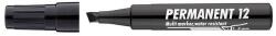 ICO Alkoholos marker, 1-4 mm, vágott, ICO ˝Permanent 12˝, fekete
