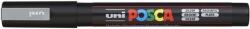 uni Dekormarker, 0, 9-1, 3 mm, UNI ˝Posca PC-3M˝, ezüst