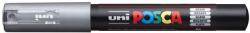 uni Dekormarker, 0, 7-1, 0 mm, UNI ˝Posca PC-1M˝, ezüst