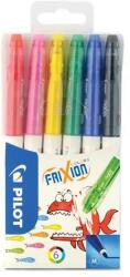 Pilot Filctoll készlet, 0, 39-0, 7 mm, törölhető, PILOT ˝Frixion Colors˝, 6 különböző szín