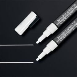 Sigel Folyékony krétamarker, kúpos hegy, 1-2 mm SIGEL, fehér - innoreal
