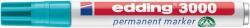 edding Alkoholos marker, 1, 5-3 mm, kúpos, EDDING ˝3000˝, türkíz