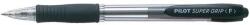 Pilot Golyóstoll, 0, 22 mm, nyomógombos, PILOT ˝Super Grip˝, fekete
