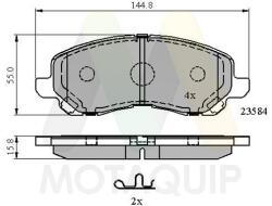 MOTAQUIP Set placute frana MOTAQUIP LVXL1155 (LVXL1155)