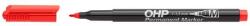 ICO Alkoholos marker, OHP, 1-1, 5 mm, M, ICO, piros