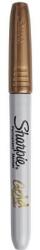 Sharpie Alkoholos marker, 1, 4 mm, kúpos, SHARPIE ˝Metallic˝, arany